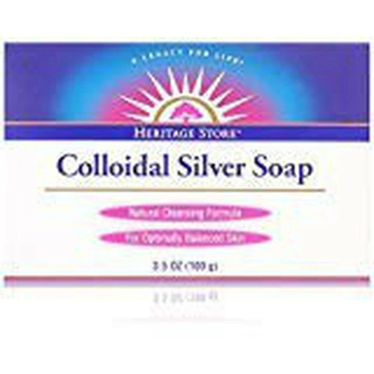 Heritage Store Colloidal Silver Soap, 3.5 Ounce (Pack of 2)