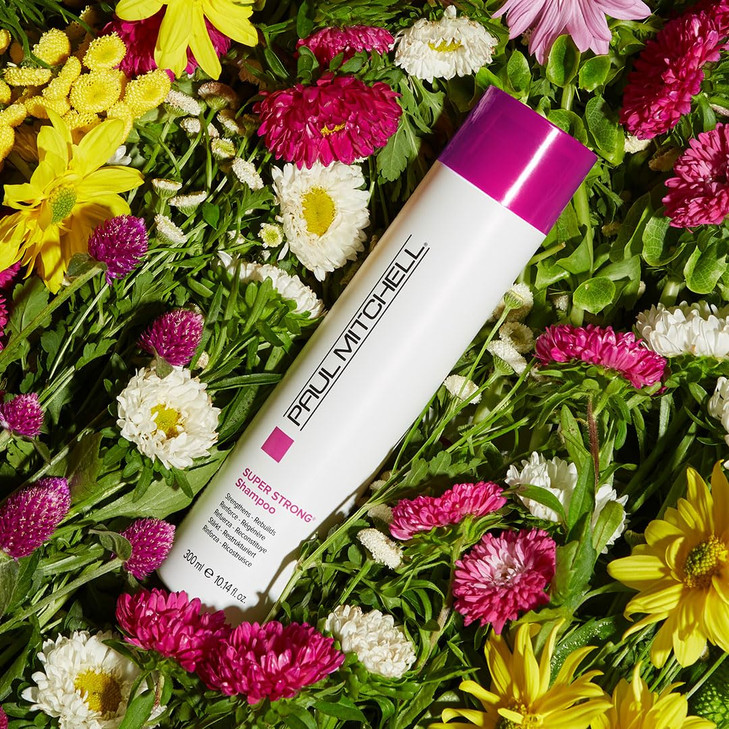 Paul Mitchell Super Strong Shampoo, Strengthens + Rebuilds, For Damaged Hair, 10.14 fl. oz