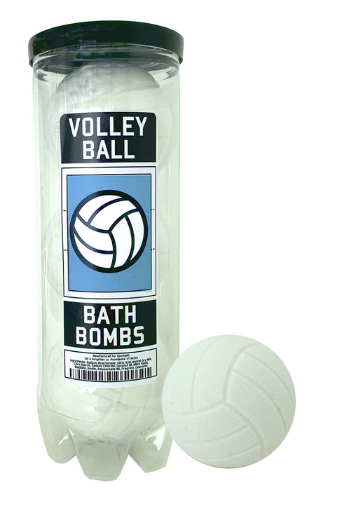 Volleyball Bath Bombs - 3 Pack - Gifts for Team, Girls, Teens, Accessories for Teen Girls, Coach, Gear