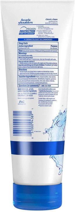Head & Shoulders Classic Clean Dandruff Conditioner, 10.9 fl oz