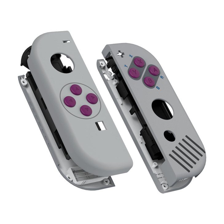 eXtremeRate DIY Replacement Shell Button for Nintendo Switch & Switch OLED, Classic 1989 GB DMG-01 Style Soft Touch Housing with ABXY Direction Butto