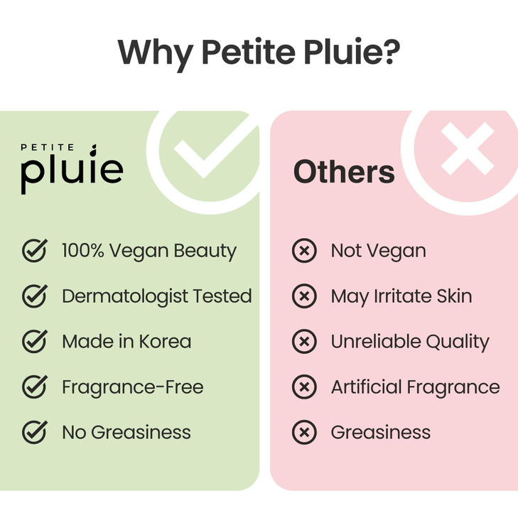 Petite Pluie Vegan Face Serum Stick (0.35 oz) with Green Tea, Collagen, and Niacinamide For Anti-Aging & Moisturizing Balm Stick, Hydrating Stick For