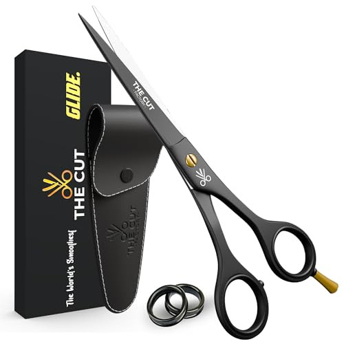 The Cut Factory- Hair Cutting Scissors & Straight Razor Barber Kit with Leather Pouch  Professional Hair Scissors, Barber Scissors & Razor with 20 R