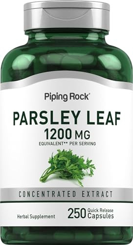 Piping Rock Parsley Supplement Capsules | 250 Pills | Herb Leaf Extract | Non-GMO, Gluten Free