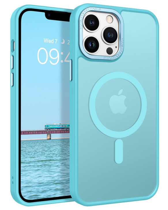 BENTOBEN Magnetic for iPhone 13 Pro Max Case, [Compatible with MagSafe] Translucent Matte Frosted Anti-Fingerprint Slim Shockproof Women Men Protecti