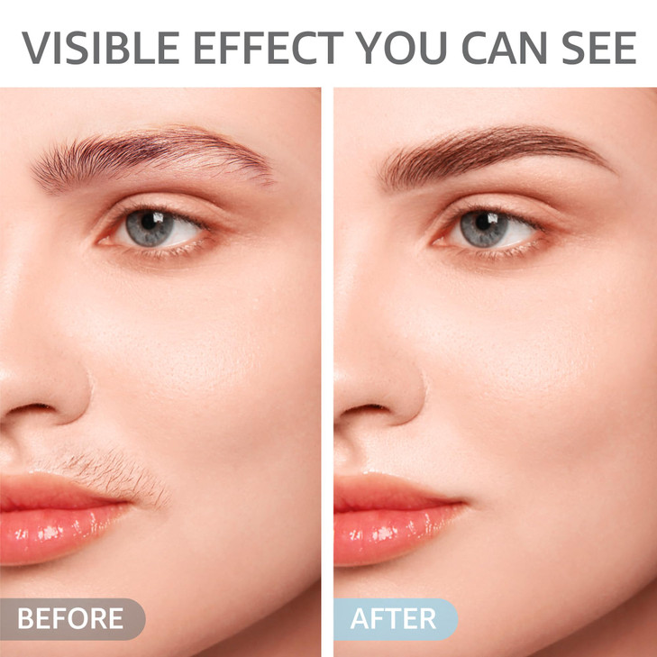 Facial Hair Removal for Women: Electric Eyebrow Trimmer & Hair Removal Device - 2 in 1 Rechargeable Face Shaver Painless Eyebrow Shaper for Upper Lip