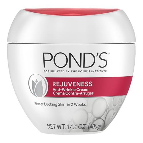 PONDS Rejuveness Face Cream  Anti-Aging Face Moisturizer with AHAs, Vitamin E & Collagen  Daily Wrinkle Cream for Women  Hydrating Collagen Face