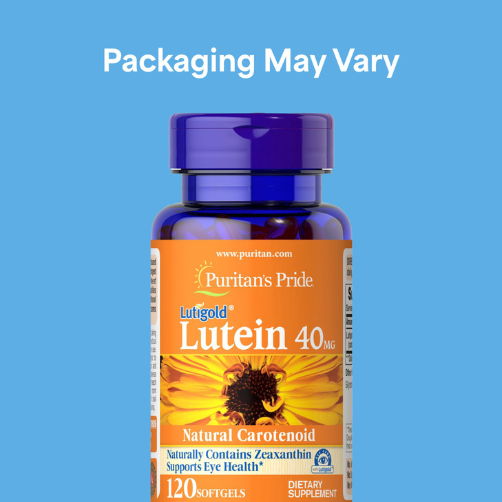 Puritan's Pride Premium Lutigold Lutein Carotenoid 40mg with Zeaxanthin for Men and Women, Dietary Supplement for Eye Health Support, 8 Month Supply