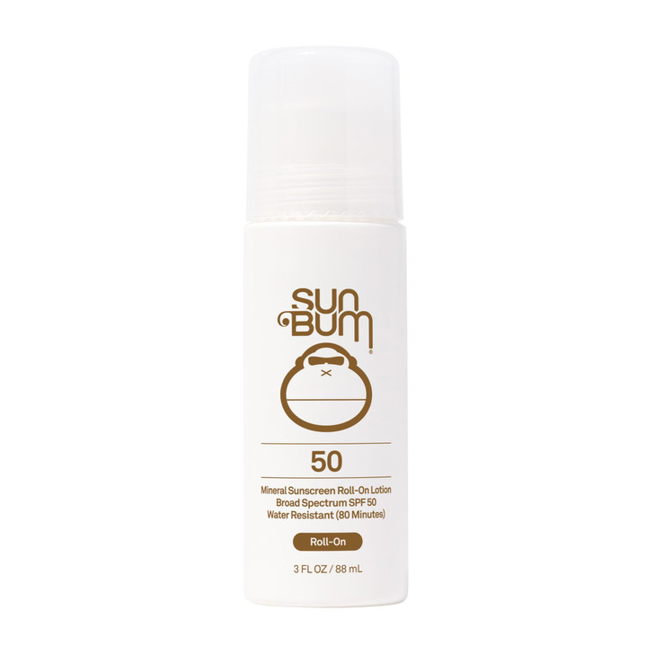 Sun Bum Mineral SPF 50 Roll-On Sunscreen Body Lotion - Broad Spectrum Moisturizing Sunscreen with Vitamin E - Hawaii 104 Act Compliant (Made without