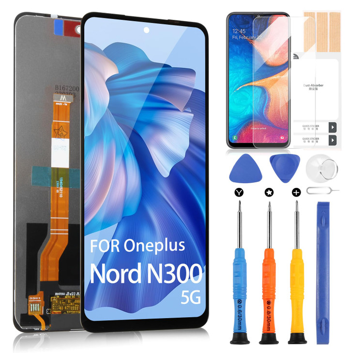 LCD Screen for Oneplus Nord N300 5G Screen Replacement for Oneplus Nord N300 5G 6.56" LCD Display 1+ Nord N300 5G Digitizer Touch Screen Assembly wit