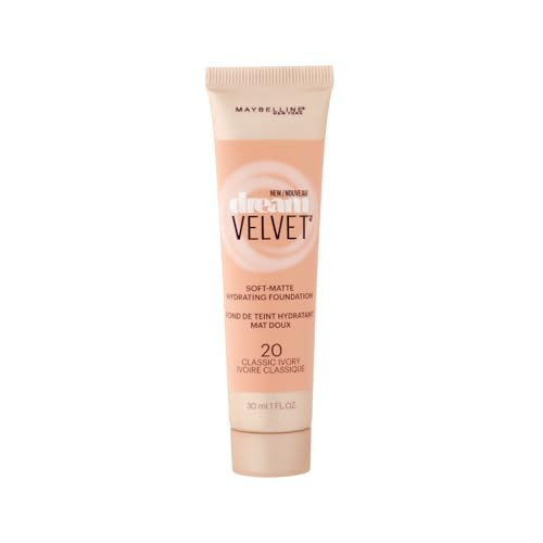 Maybelline New York Dream Velvet Soft-Matte Hydrating Foundation, Classic Ivory, 1 fl. oz.