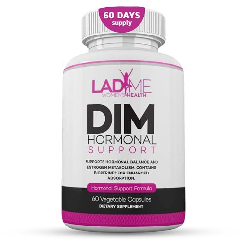 DIM Complex 150mg Hormonal Support Menopause Relief Supplement for Hot Flashes & Hormonal Acne Relief Bioperine, Broccoli & Calcium Estrogen Metaboli