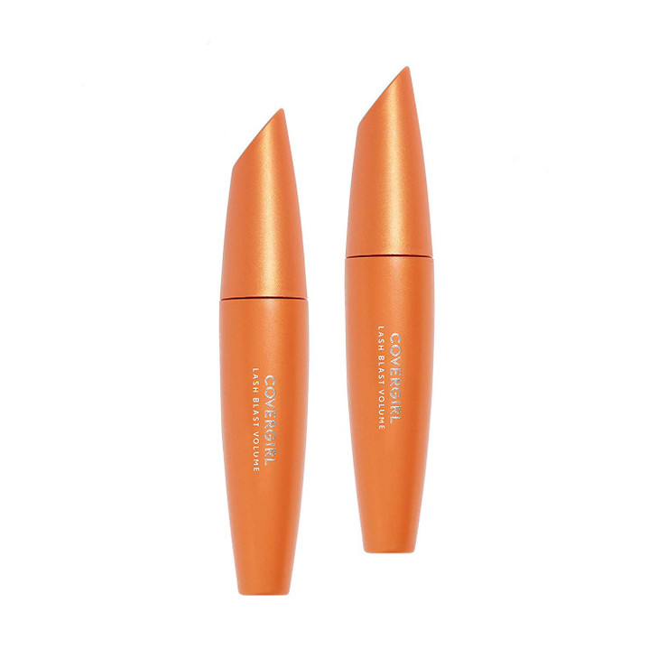 COVERGIRL Lash Blast Volume Waterproof Mascara, Long-Wearing, Smudge-Proof, Cruelty Free - Black Brown (Pack of 2)