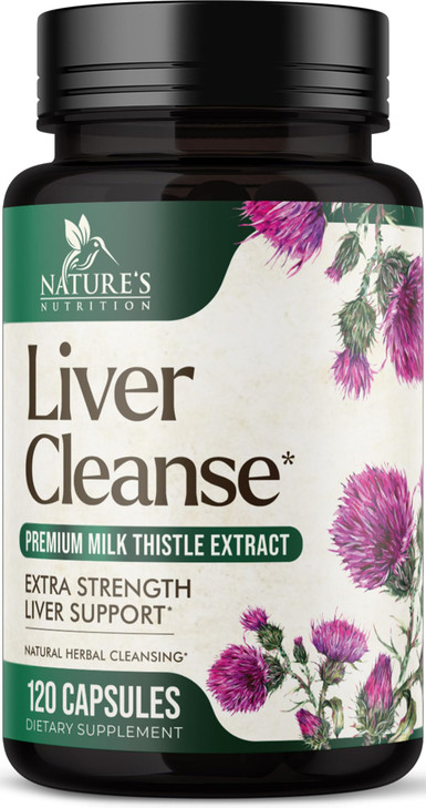 Liver Cleanse Detox & Repair Formula - 20-in-1 Advanced Liver Support Supplement with Silymarin Milk Thistle, Dandelion Root, Artichoke Extract, Turm