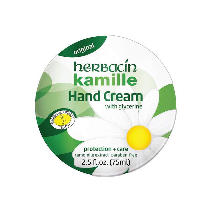 Herbacin Kamille Hand Cream Tin, 2.5 Ounce