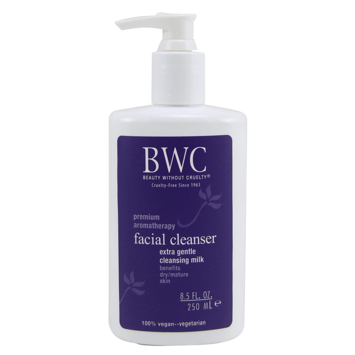 Beauty without Cruelty Facial Cleansing Milk, Extra Gentle, 8.5-Ounce