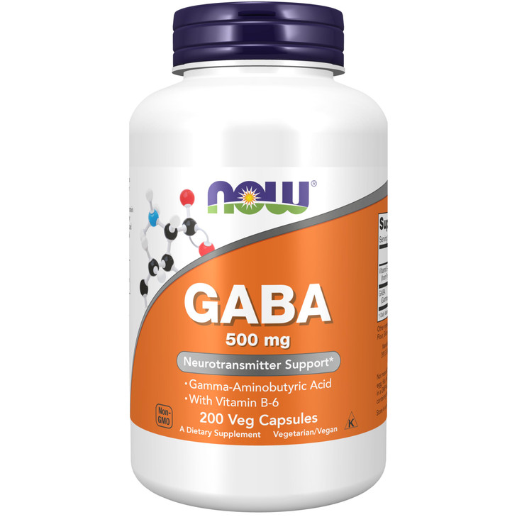 NOW GABA 500 mg,200 Veg Capsules