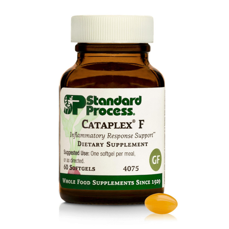 Standard Process Flax Oil Plus - Supplement with Vitamin B6 & Omega-3 Benefits - Supports Healthy Hair & Skin - Gluten-Free, Non-Dairy & Non-Soy - 60
