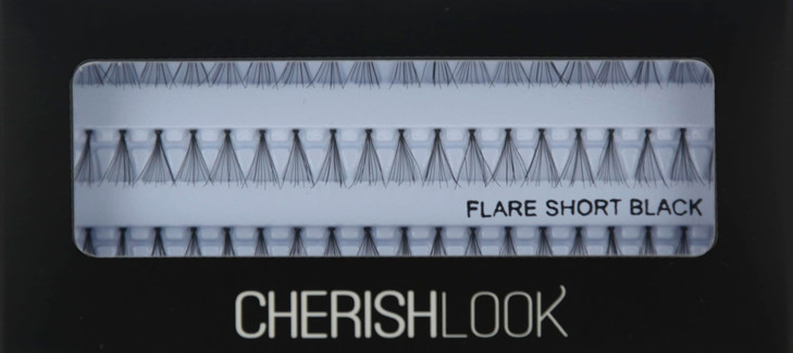 Cherishlook Professional 10packs Eyelashes - Flare Short Black