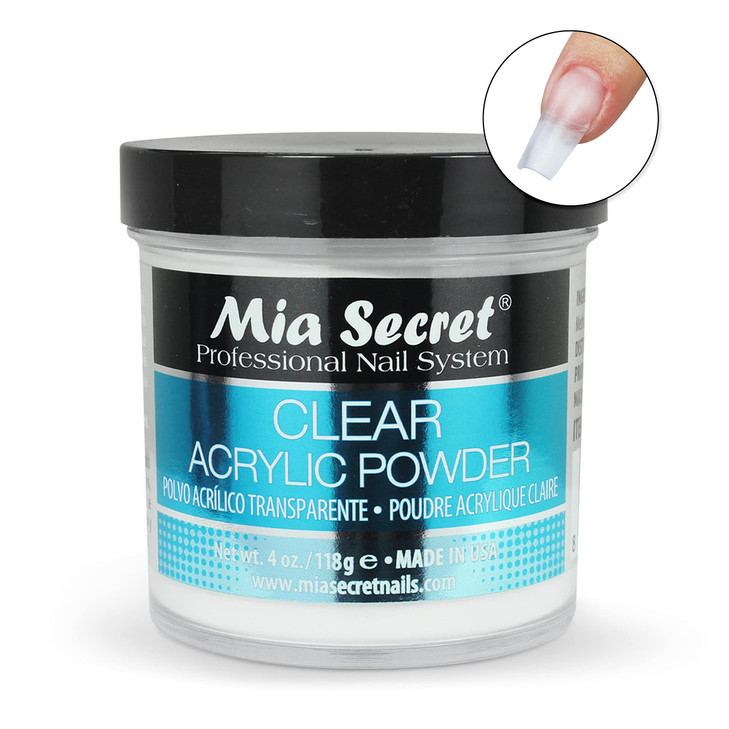 Mia Secret Clear Acrylic Powder 4oz