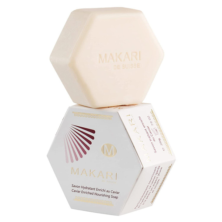 Makari Classic Caviar Enriched Treatment Soap 7.0 oz  Moisturizing & Brightening Bar Soap for Face & Body  Anti-Aging Cleanser Combats Dryness, Dul