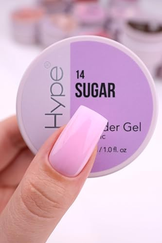 IN.HYPE Camouflage Builder Gel for Nail Extension/Strengthening. Lilac Pink 'Sugar'