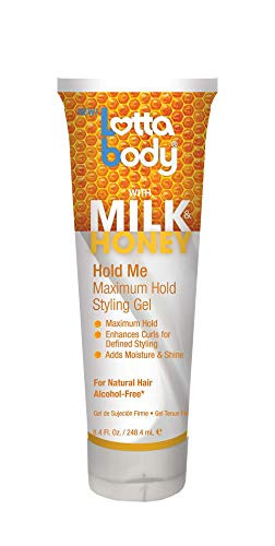 Lottabody Milk & Honey Hold Me Max Hold Styling Gel, 8.4 Ounce