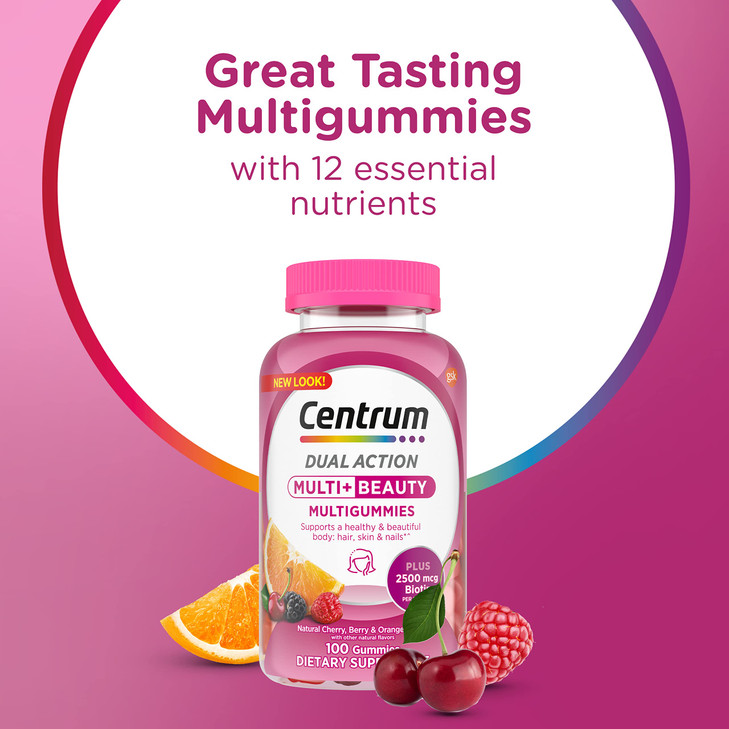 Centrum Multivitamin Gummy, 100 Count (Pack of 1)