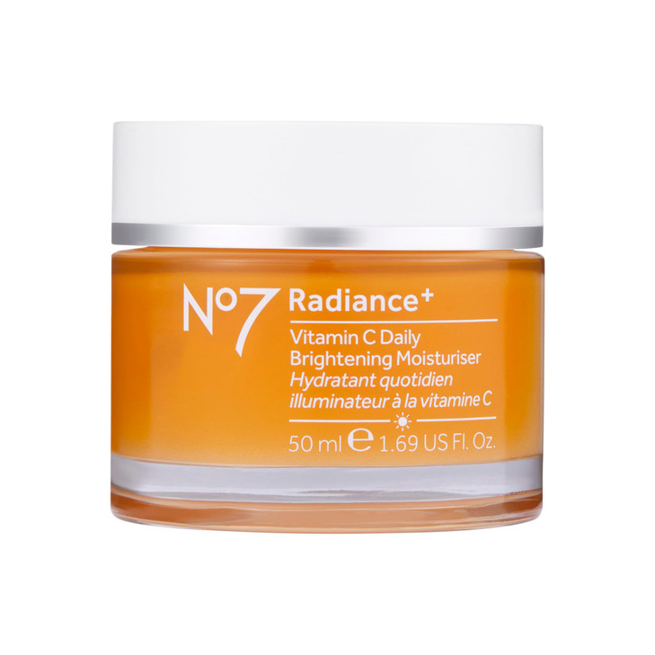 No7 Radiance+ Brightening Vitamin C Moisturizer Face Cream - Skin Nourishing Face Moisturizer - Fast-Absorbing + Lightweight Formula & Suitable for D