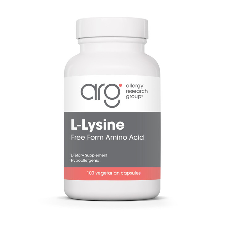 Allergy Research Group L-Lysine - Delivers 500 mg Free-Form Amino Acid - Supports Calcium Absorption, Bone Health & Cellular Function - 50 Servings -