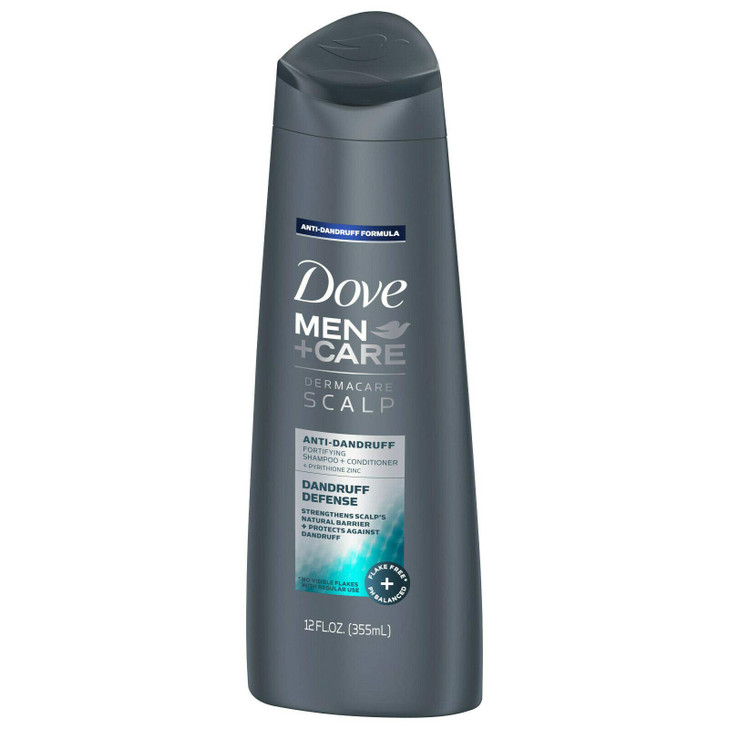 Dove Men+Care Dermacare Scalp 2 in 1 Shampoo & Conditioner Dandruff Defense 12 oz