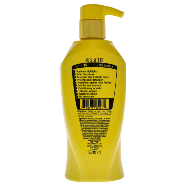 It's a 10 Haircare Miracle Brightening Shampoo for Blondes, 10 Ounce