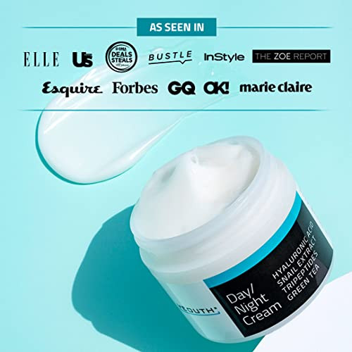 YEOUTH Day Night Face Moisturizer with Hyaluronic Acid, Snail Mucin Cream and Copper Tripeptide, Hydrating Fragrance Free Facial Moisturizer, Face Sk