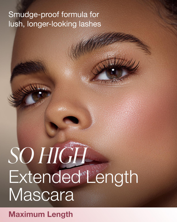 Mineral Fusion So High Extended Length Mascara (Black) - Lengthening Formula For Look of Long, Lush Lashes - Hypoallergenic With Kaolin Clay for Long