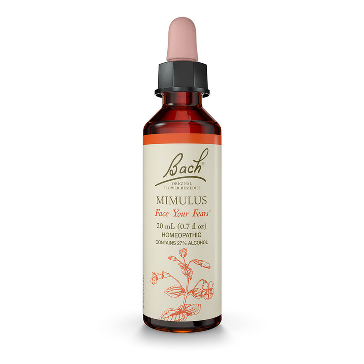 Bach Original Flower Remedies, Mimulus - Face Your Fears - Natural Homeopathic Flower Essence for Emotional Balance - Vegan, Gluten Free, Sugar Free