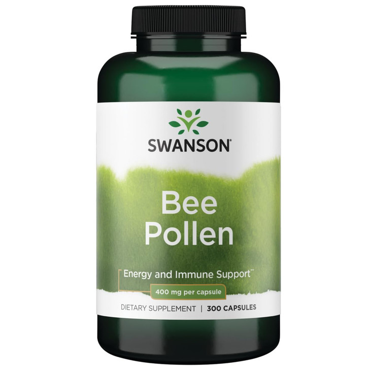 Swanson Bee Pollen 400 Milligrams 300 Capsules