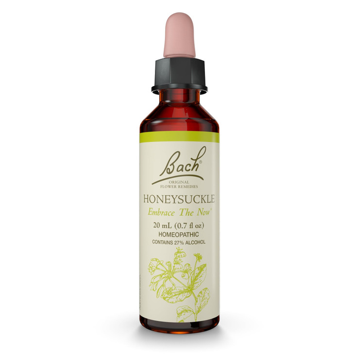 Bach Original Flower Remedies, Honeysuckle - Embrace The Now - Natural Homeopathic Flower Essence for Emotional Balance - Vegan, Gluten Free, Sugar F
