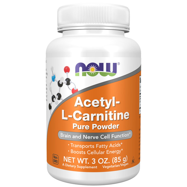 NOW Foods Supplements, ALC (Acetyl-L-Carnitine) Powder, Brain and Nerve Cell Function*, 3-Ounce