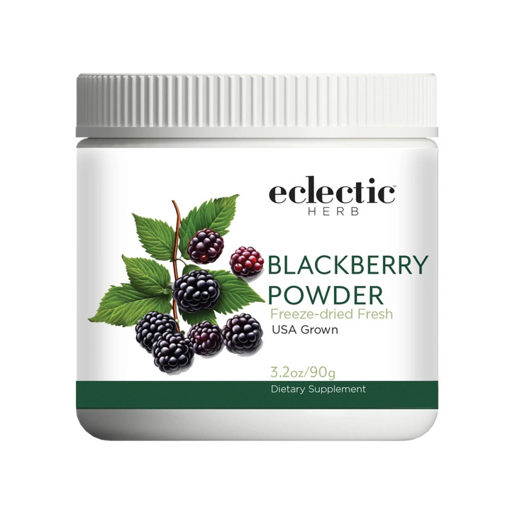 Eclectic Herb - BlackBerry Powder | Overall Health & Wellness Support | Superfood Vitamin & Mineral Supplement | Freeze-Dried, Vegan, Non-GMO, Gluten