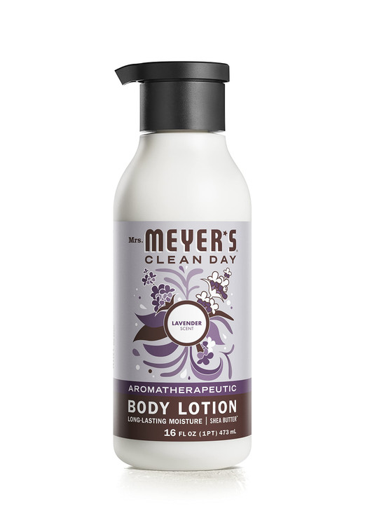 MRS. MEYER'S CLEAN DAY Body Lotion, Long-Lasting, Non-Greasy Moisturizer, Cruelty Free Formula, Lavender Scent, 15.5 oz