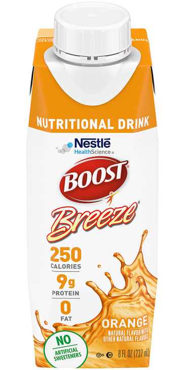 Boost Breeze Nutritional Drink (8 Fl Oz (Pack of 3), Orange)