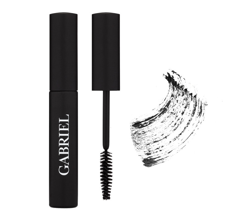 Gabriel Cosmetics Mascara (Black), Natural, Paraben Free, Vegan, Gluten free, Cruelty free, No GMO, Voluminous full lashes, Non flaky, Water resistan