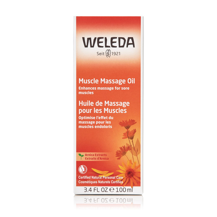 Weleda Arnica Muscle Massage Oil, 3.4 Fluid Ounce, Plant Rich Massage Oil with Birch, Sunflower and Olive Oils