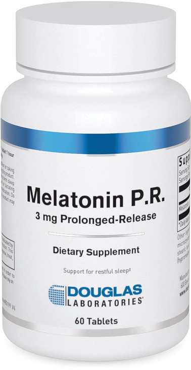 Douglas Laboratories Melatonin Prolonged Release - 3 mg Melatonin - Sleep Support Supplement - For Hormone Balance, Relaxation, Antioxidants & Immune