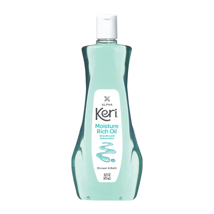 Keri Shower & Bath Moisture Rich Oil, Delicate, 16 Fl Oz