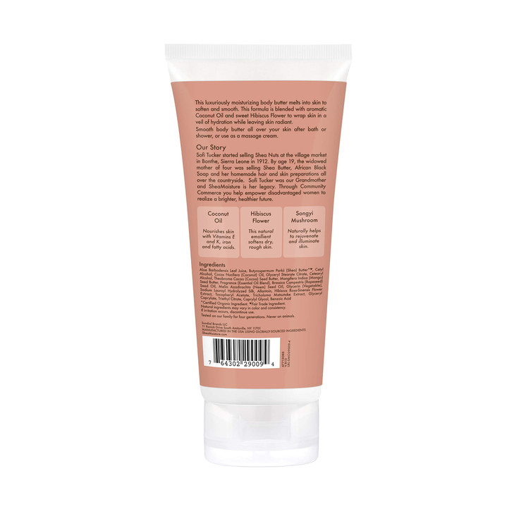 SheaMoisture Coconut & Hibiscus Body Butter, 6 Ounce