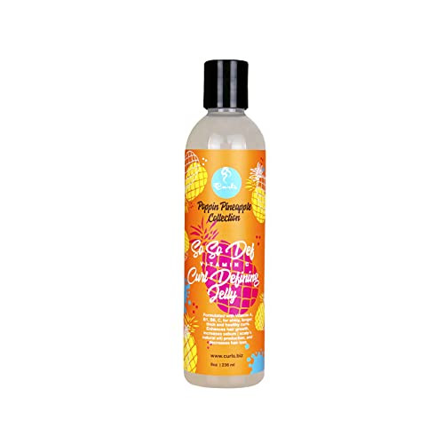 Curls Poppin Pineapple So So Def Vitamin C Defining Jelly - Shinier, Longer, Thicker, Healthier Hair - Hydrating and Frizz Free - All Curly Hair Type