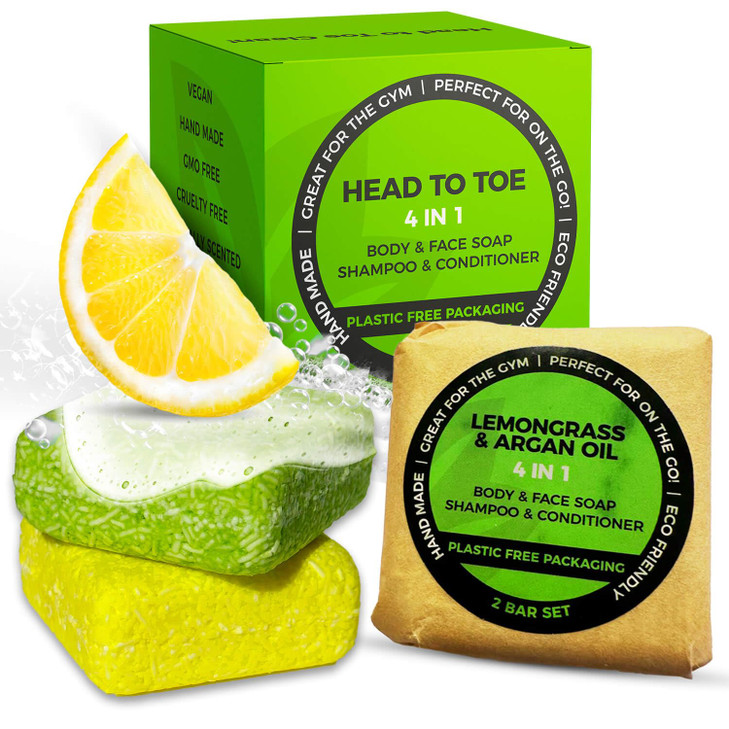 IndulgeMe Solid Shampoo & Conditioner bar- Eco Friendly Hair Care, Tea Tree, Argan Oil, All Natural and Organic, Zero Waste, 3 In 1 Shampoo Condition