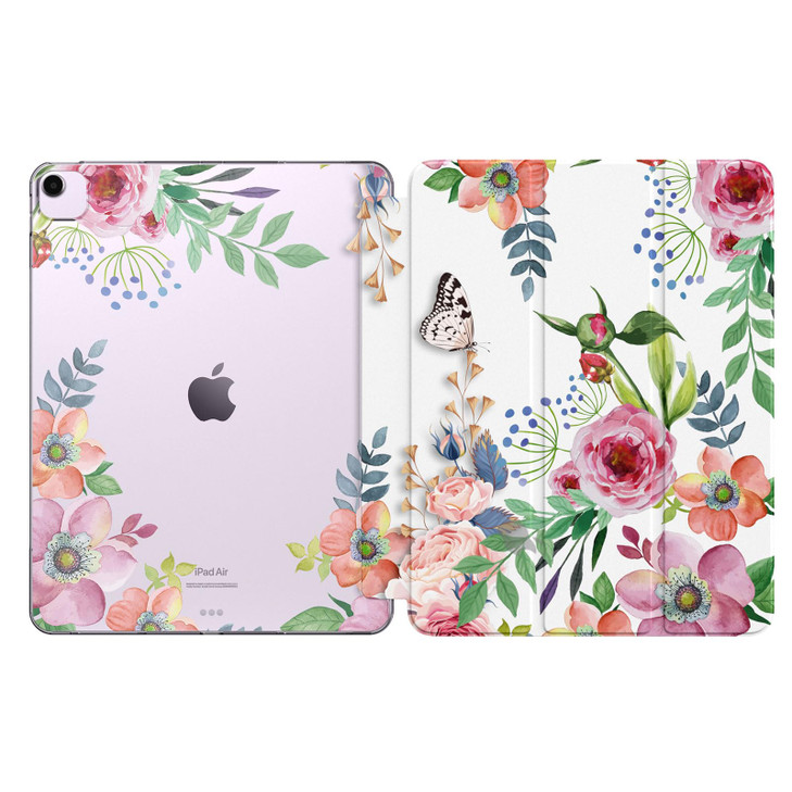 MoKo for iPad Air 13 inch Case M3 2025/M2 2024, iPad Air 13 inch Case with Soft Translucent Frosted TPU Back Shell, Slim Smart Folio Protective Cover