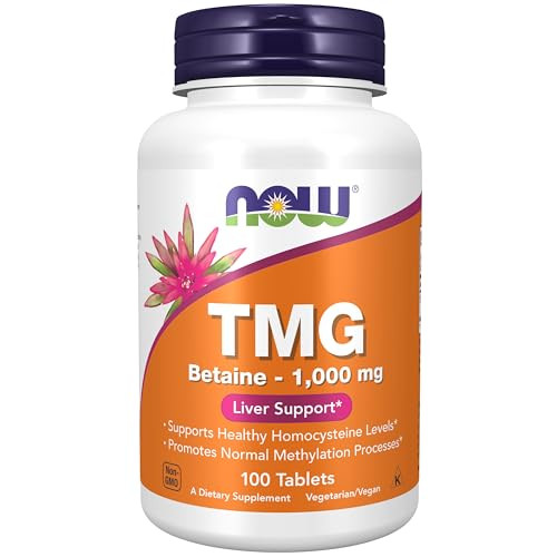Now Foods Extra Strength TMG 1,000 mg Tabs, 100 ct